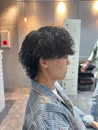 パーマ メンズ 💎メンズカット ／フェザー／細野💎のヘアスタイル