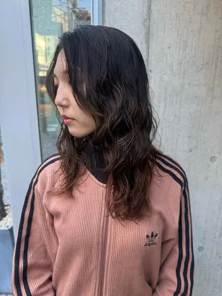 セミロング パーマ Paddle所属・似合わせレイヤー/ ニュアンスパーマ高倉のヘアスタイル