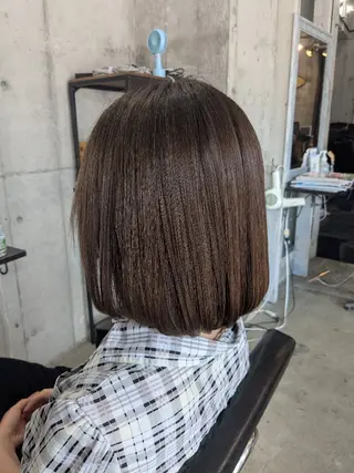 ミディアム 【艶髪　縮毛矯正】 松原　勇気のヘアスタイル