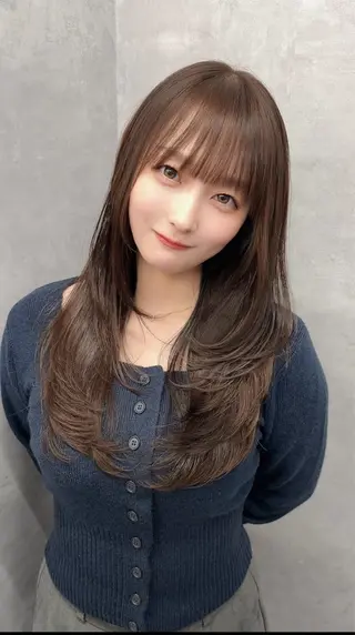 ミディアム NUMBER 天王寺YUYAのヘアスタイル