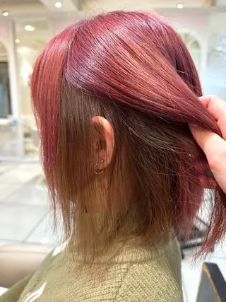 ミディアム カラー ツヤ重視 ワンカラー🫧Mioのヘアスタイル