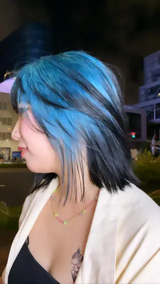 ミディアム カラー ハイトーン特化サロン 代表 中谷蓮のヘアスタイル
