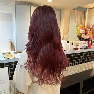 ロング 長嶋美奈/ 韓国風レイヤーカットのマツエク・マツパデザイン