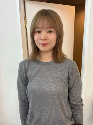 ミディアム カラー ichika/福岡 /透明感カラー🤎のヘアスタイル