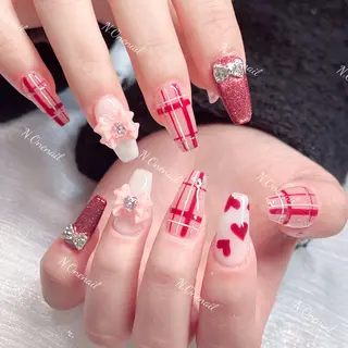 ネイル 長いだし/スカルプ/ パラシェルN.oneのネイルデザイン