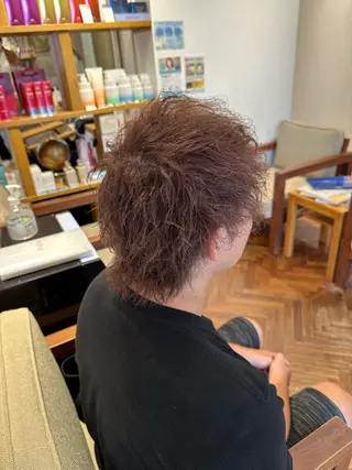 ショート パーマ メンズ 鈴木 優斗のヘアスタイル