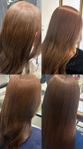 カラー 艶髪/透明感カラー 🫧韓国ヘアのヘアスタイル