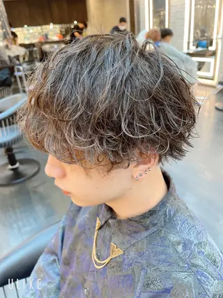 ショート パーマ メンズ メンズパーマ特化/ メッシュ/薫/店長のヘアスタイル