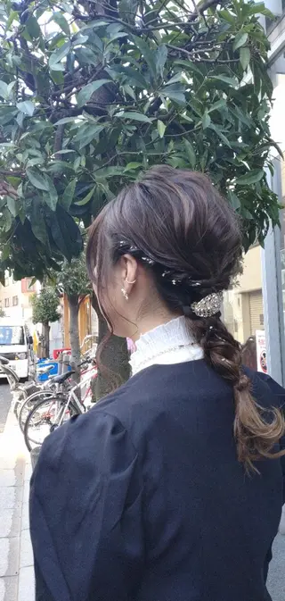 ロング ヘアアレンジ 大槻 百合子のヘアスタイル