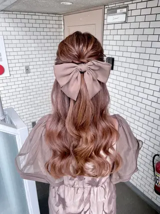 ロング 参列♡デートゆるふわ ヘアメイク🎀みゆうのヘアスタイル