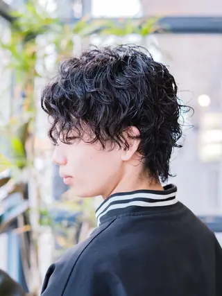 パーマ メンズ 難波 侑希のヘアスタイル