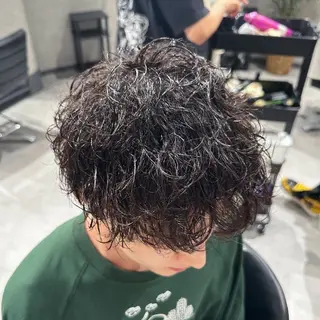 ショート パーマ ヘアアレンジ メンズ メンズヘア静岡 ✂︎Ryuheiのヘアスタイル