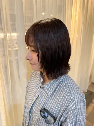 ミディアム 藤原 百花のヘアスタイル