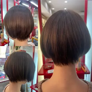 ショート カラー 看板犬がお出迎え◎ 初めてでも安心◎のヘアスタイル