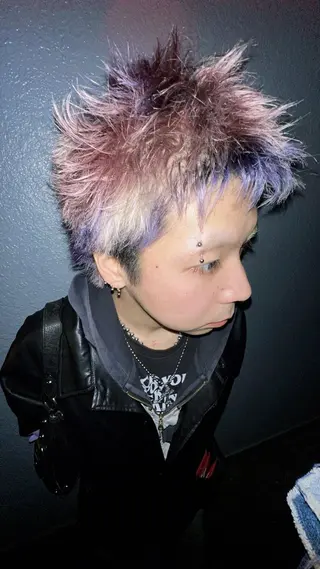 カラー メンズ レイヤーカット/ カラー/長谷恵花のヘアスタイル