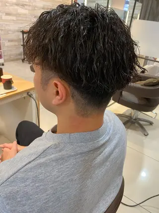 ショート パーマ 波巻き/メンズ/ ショート/☆いとみなのヘアスタイル