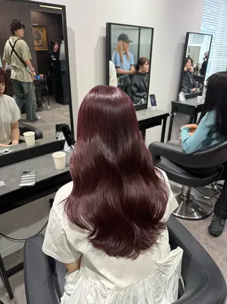 ロング カラー ヘアアレンジ 💗横浜美容室 💗HARUNAのヘアスタイル