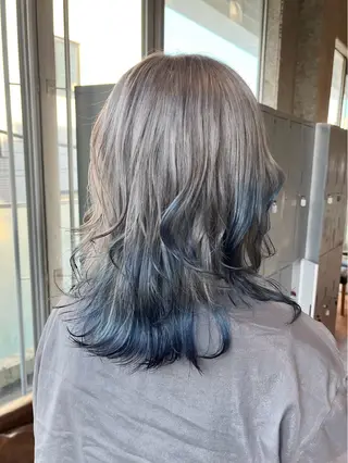 セミロング カラー ブリーチ大好き美容師 /タイガ🐯のヘアスタイル