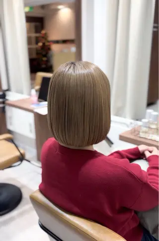 ショート HONOKA/矯正/ ボブ/艶感カラーのヘアスタイル