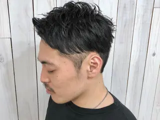 ショート カラー パーマ メンズ Rowel ローウェルのヘアスタイル