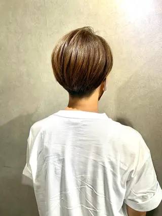 ショート カラー 髪質改善＊韓国ヘア＊ レイヤー＊IBUKIのヘアスタイル