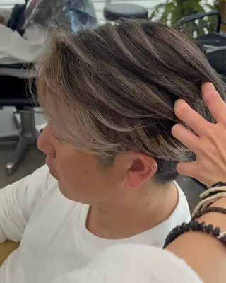 カラー メンズ EGAO /藤沢/海外ヘアのヘアスタイル