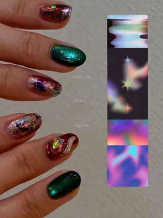 ネイル なんば堀江/育爪施術 ニュアンス✻Kaphのネイルデザイン