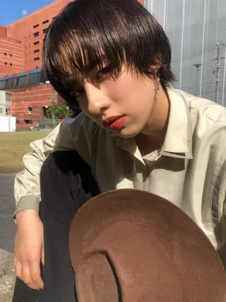 ショート カラー ヘアアレンジ 早瀬裕之 パーマのヘアスタイル