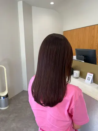 セミロング 艶髪☆顔周りカット /秋田 遥華のヘアスタイル
