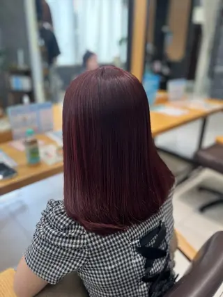 ミディアム カラー 🩵さき🤍 可愛いを叶える美容師のヘアスタイル