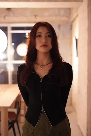 ロング kana shimizuのヘアスタイル