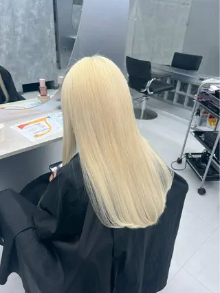 ロング カラー 🌈推し活ハイトーン 💫荒川結星のヘアスタイル