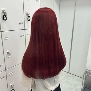 セミロング カラー ヘアアレンジ mai🍑暖色カラー /レイヤー💖のヘアスタイル