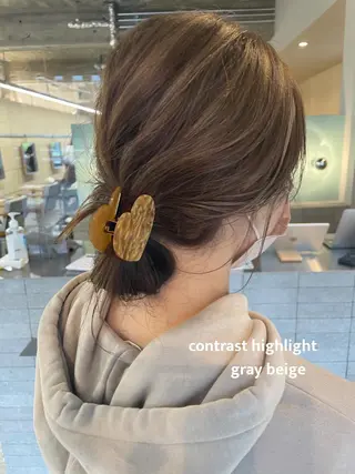 セミロング カラー パーマ メンズ cipre miyabiのヘアスタイル