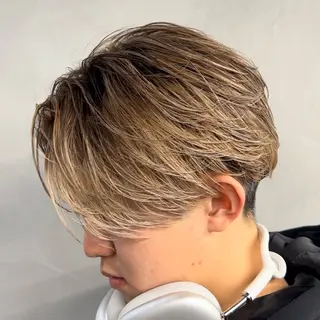 ミディアム カラー ヘアアレンジ メンズ fifth 石川 凪のヘアスタイル