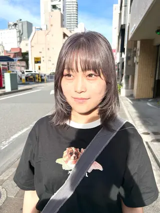 ミディアム カラー stylist 大須賀 裕矢のヘアスタイル