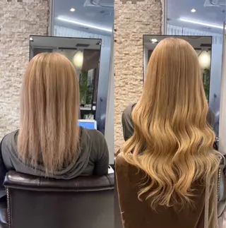 ロング カラー ヘアアレンジ ANKH CROSS ゆうかのヘアスタイル