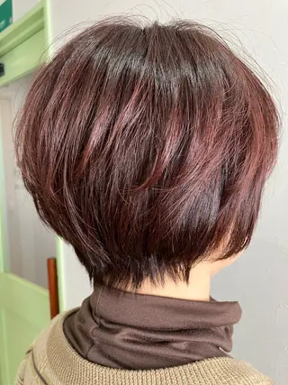 ショート カラー 須賀 知穂のヘアスタイル