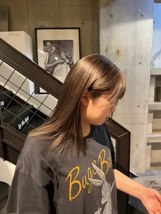 ミディアム カラー 三野 隼澄のヘアスタイル