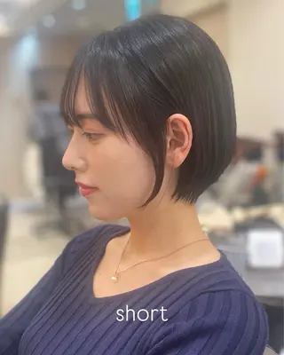 ショート 【ショート/ボブ 丸みショート】深萱のヘアスタイル