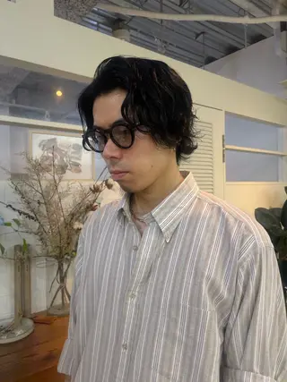 ミディアム パーマ メンズ 🌚モデル募集60% off:Fuka🌝のヘアスタイル