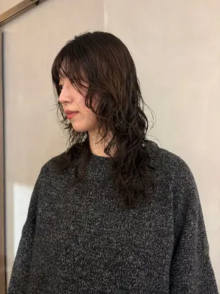 セミロング パーマ/ボブ,ロング ヤマシタミウ🌀のヘアスタイル