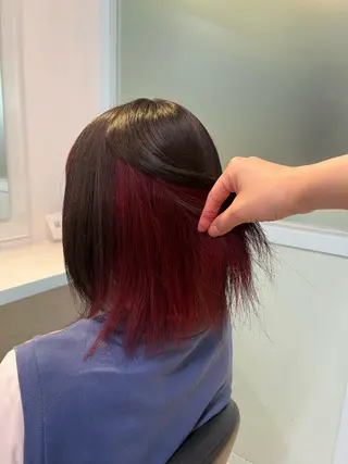 ミディアム カラー ブリーチカラー 🩵MIZUKIのヘアスタイル
