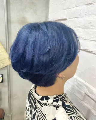 ショート カラー ヘアアレンジ 【ピンク/韓国ヘア/ ヘアセット】亜海のヘアスタイル
