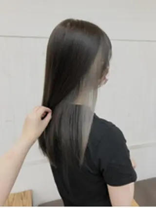 ミディアム カラー パーマ ヘアアレンジ 【ヘアケア特化型】 newi天王寺のヘアスタイル