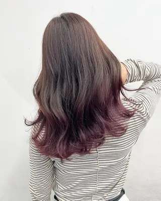カラー セミロング 【公式】amble luxe 中野のヘアスタイル