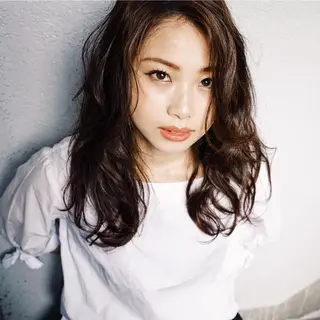 ロング 花井 啓好のヘアスタイル