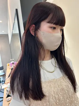 ロング カラー hub hair レイヤー/透明感のヘアスタイル