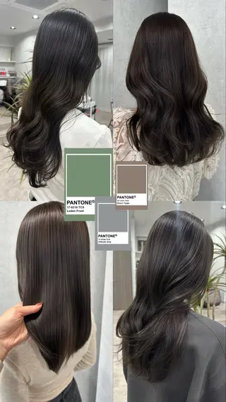 ロング カラー 韓国レイヤーカット/ 艶カラー/ noaのヘアスタイル