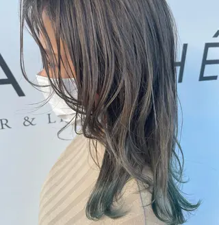 ミディアム 譜久島 かりんのヘアスタイル